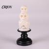 Warm LED Light for Halloween Skull Night Light, Resin Decorative Candle Lamp Battery Operated Room, Haunted House, Unique Tabletop Decoration