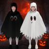 Clothing Prop Halloween Kids Cosplay  Cloak White Black Ghost Face Cloak Shawl  Gift