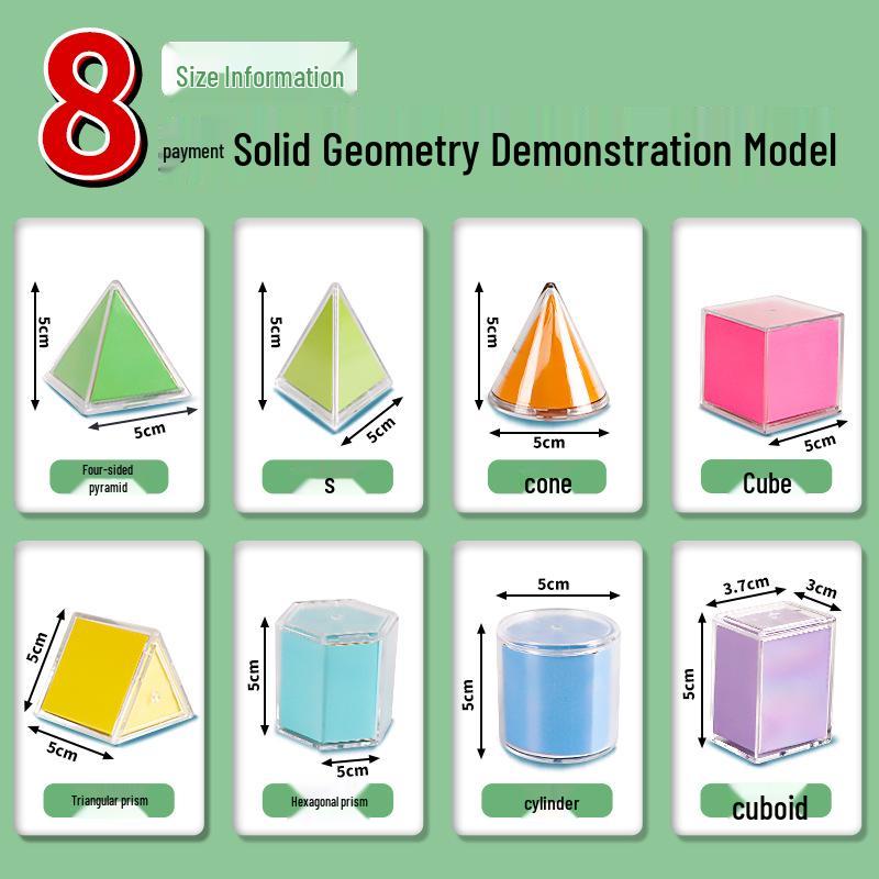 8-Piece Perspectives: Solid Geometry Model Set for Elementary Mathematics