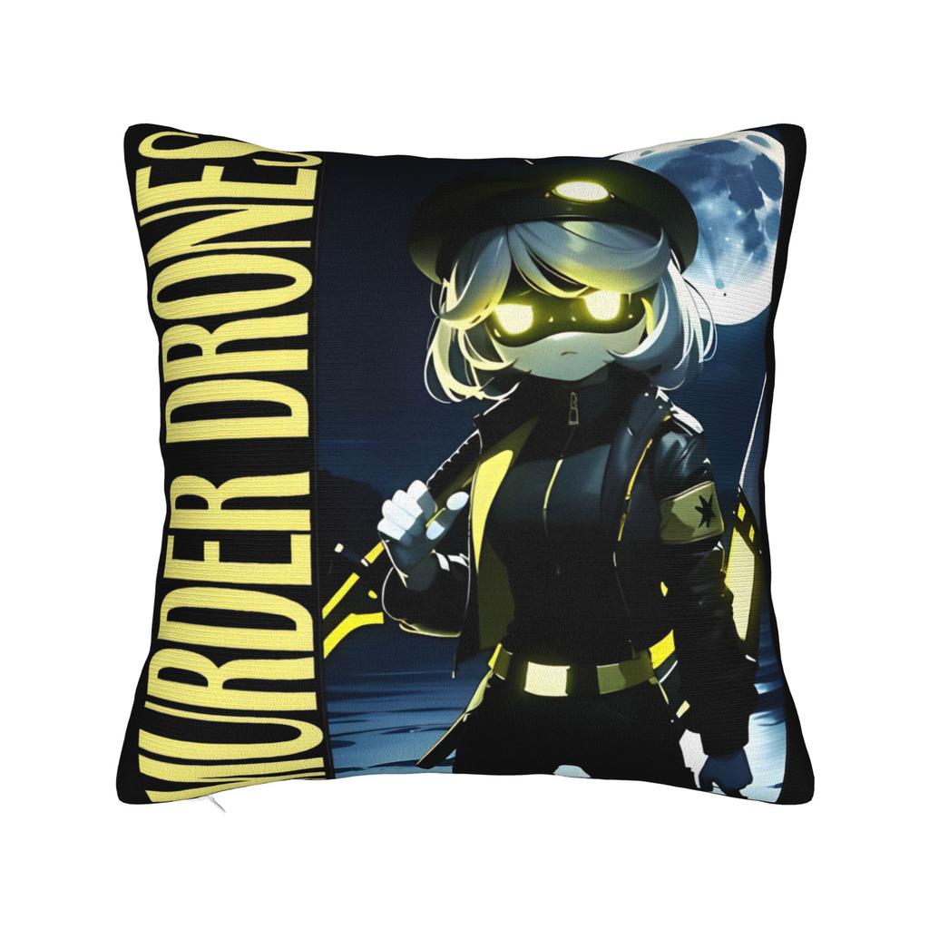 Murder Drones Square Pillow Cases Uzi Doorman Cushion Covers Fashion Zippered Decor Pillowcover for Sofa 40x40cm