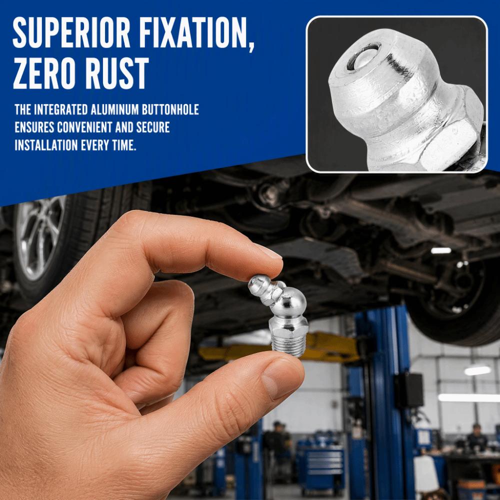 10PCS Metric Thread Grease Nipple Fittings Straight Type Hydraulic Grease Fitting  For Machines