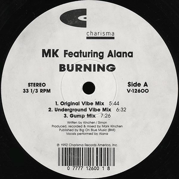 

12inch Record MARC KINCHEN, ALANA - Burning V12600 Charisma 1992 US Dance & Electronica Used