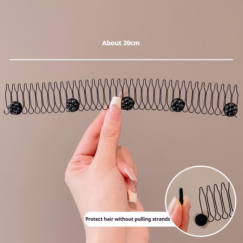 Hairpin Head Ornaments Broken Hair Comb Insert Hairpin Female Back of The Head Hair Fixed Hair Broken Hair Tidying Hairpin
