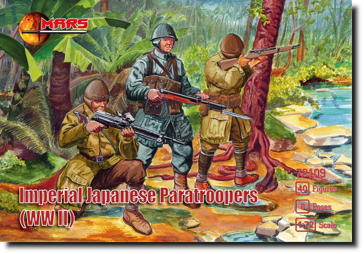 

Фигурка Марса, Вторая мировая война, Воздушно-десантные войска японской армии, 8 фигурок, пластиковая модель ORM72109 1/72, позы/40
