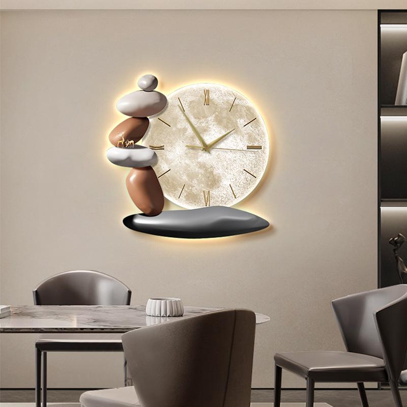 European Retro Unusual Metal Horloge Decorarion Modern Design Wall Clock Minimalist Oversized Automatic Arabic Wall Clock Nordic