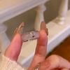 Calcedonie de gheață înaltă! Inele noi chinezești cu agată de dovleac încrustată cu diamante, inel retro detașabil cu două moduri de purtare, bijuterii de lux ușor pentru femei