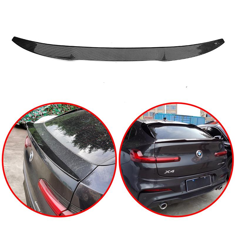 For BMW X4 G02 2018-2022 M Performance Style Spoiler High Quality ABS Rear Wing Glossy Black Or Carbon Fiber Look Body Kit белый