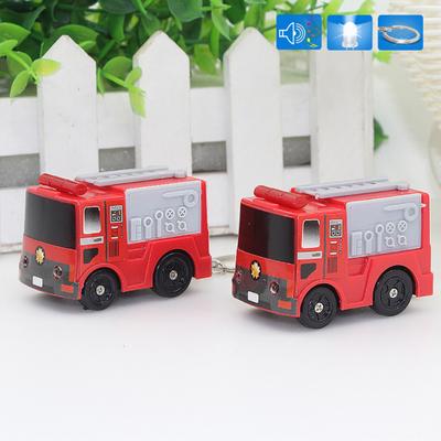 Krásný přívěsek na klíče se zvukem Fire Engine LED Přívěsek na klíče Kabelka na zavěšení Dekor hračka jako dárek