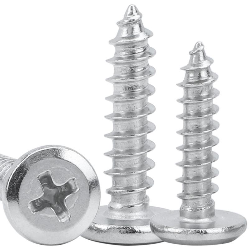 201 Stainless Steel Flat Head Beveled Self-Tapping Screws - M3 M4 M5 M6 M8