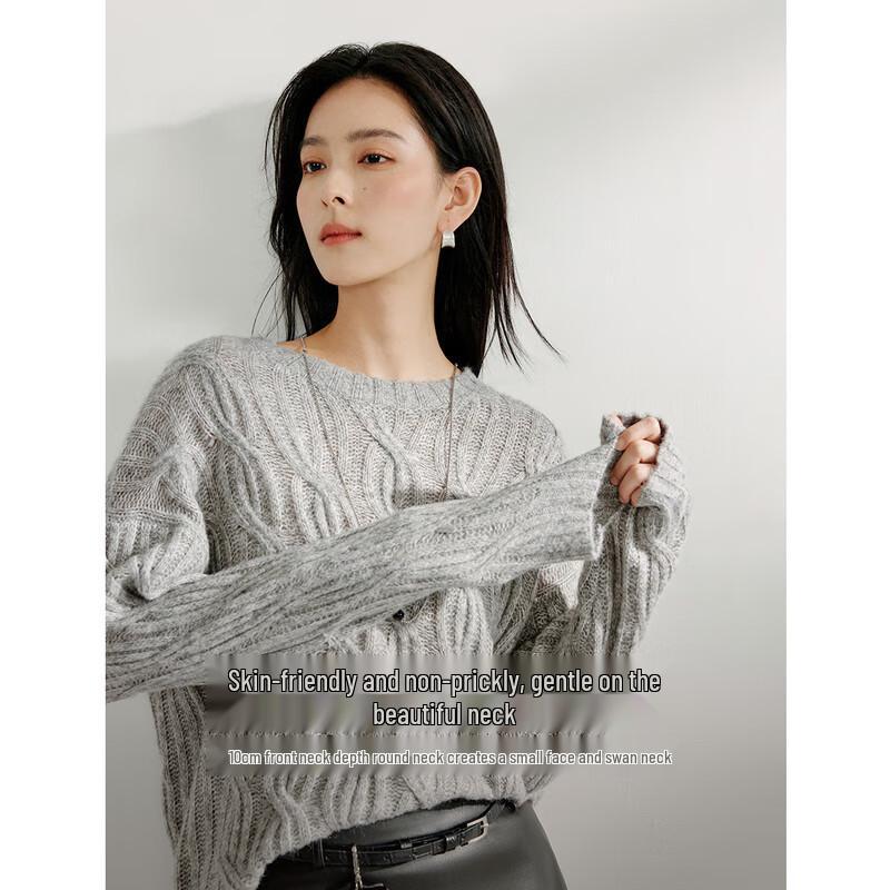 Yinman Relaxed Fit Cable Knit Sweater