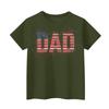 Men's Loose Fit Short Sleeve T-Shirt Dad Print Casual Summer Daily Wear Comfortable Crew Neck Tee for Outdoor Activities