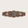 Beaded Bohemian Waist Belt With Firework Design And Elastic Closure For Festivals And Travel