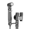 652F Handheld Bidet Sprayer Toilet Bidet Attachment with Double Outlet Valves Handheld Toilet Bidet Faucet Sprayer Enduring