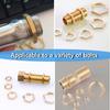 20Pieces Hexagonal Brass Fasteners Corrosions Resisent Plumbing Nuts for Faucet Washer Machine Pipe Joints Use