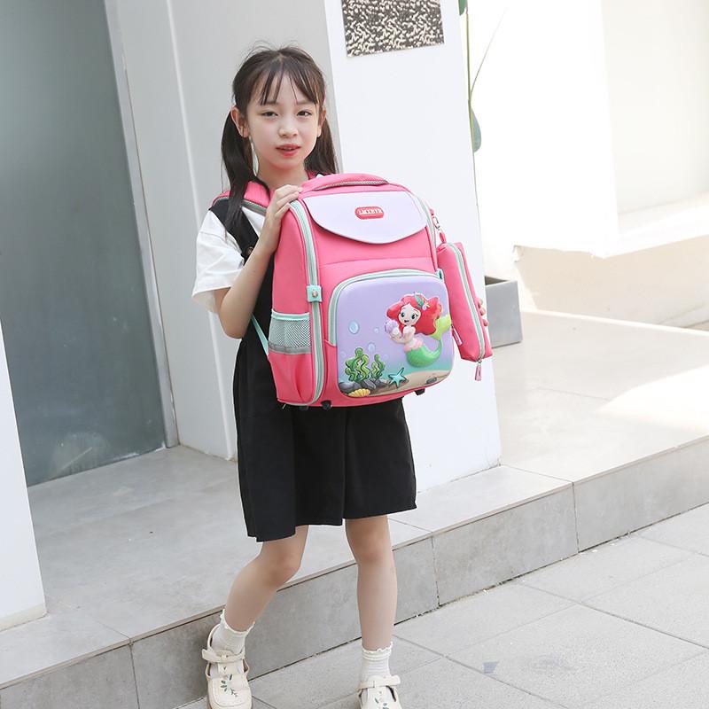 Lightweight And Spacious Kids School Backpack With Cute Cartoon Patterns