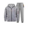 Mens Casual Tracksuit Loose Fit Multi-Pocket Workwear Sport Set