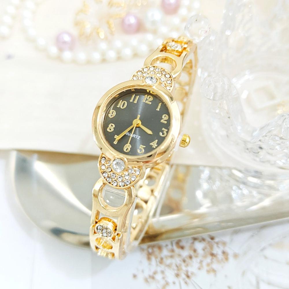 New Trendy Fashionable Rhinestone Decoration Women Watch Light Luxury Niche High-end Texture Hollowed Out Bracelet Women Watches