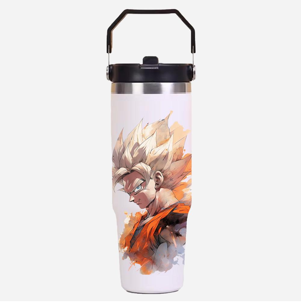 

30Oz Anime Printed Stainless Steel Vacuum Cup Hot Cold 6-12 Hours Retention Eco Friendly Bpa Largeautomotive Holder Flask Gift