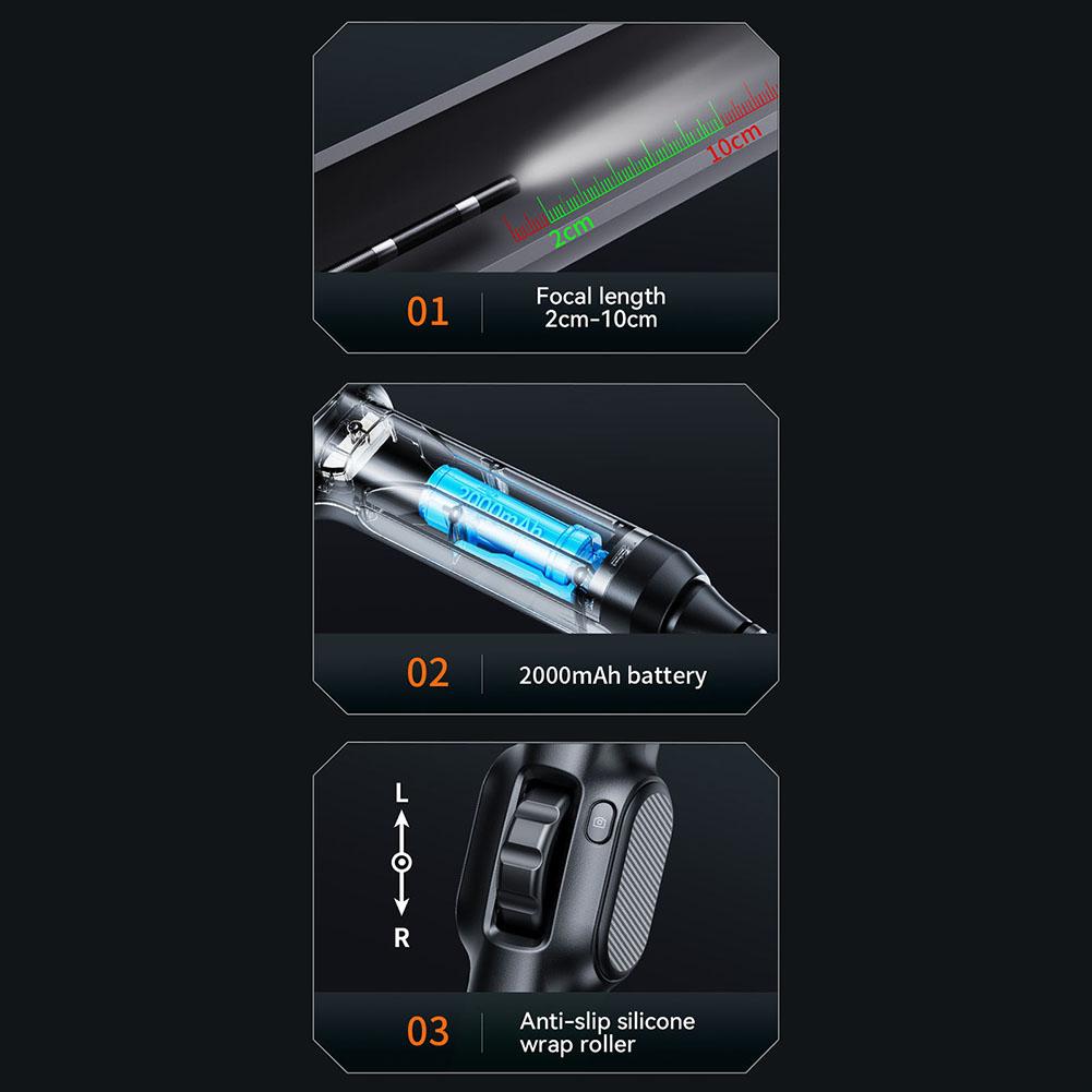 Handheld Industrial Borescope with Dual Lens and 4 3 Inch IPS Screen for Car and Appliance Maintenance 1080P Resolution