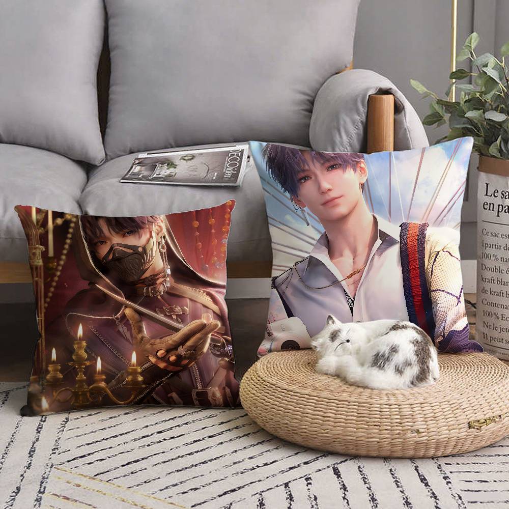 Game Love And Deepspace Rafayel Pillow Case Square Pillow Bedroom Sofa Leisure Comfort Cushion Car Living Room Home Decoration