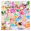 60 Summer Coconut Girl Graffiti Stickers Decorative Travel Case Laptop Mobile Scooter Waterproof Stickers