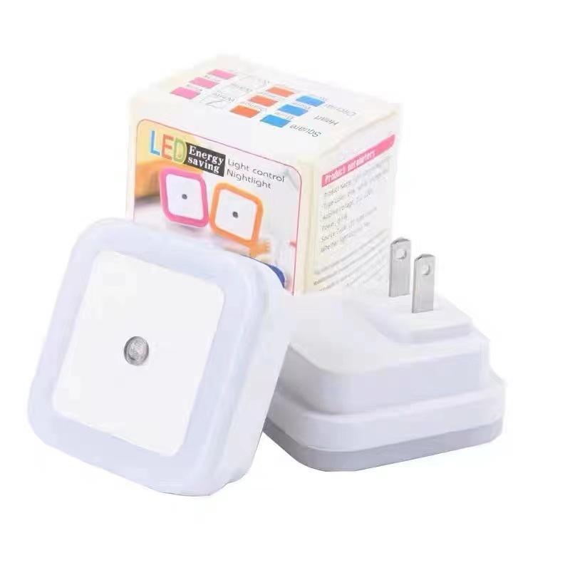 Intelligent LED Night Light with Light Control for Bedside, Energy Saving, US/EU Socket