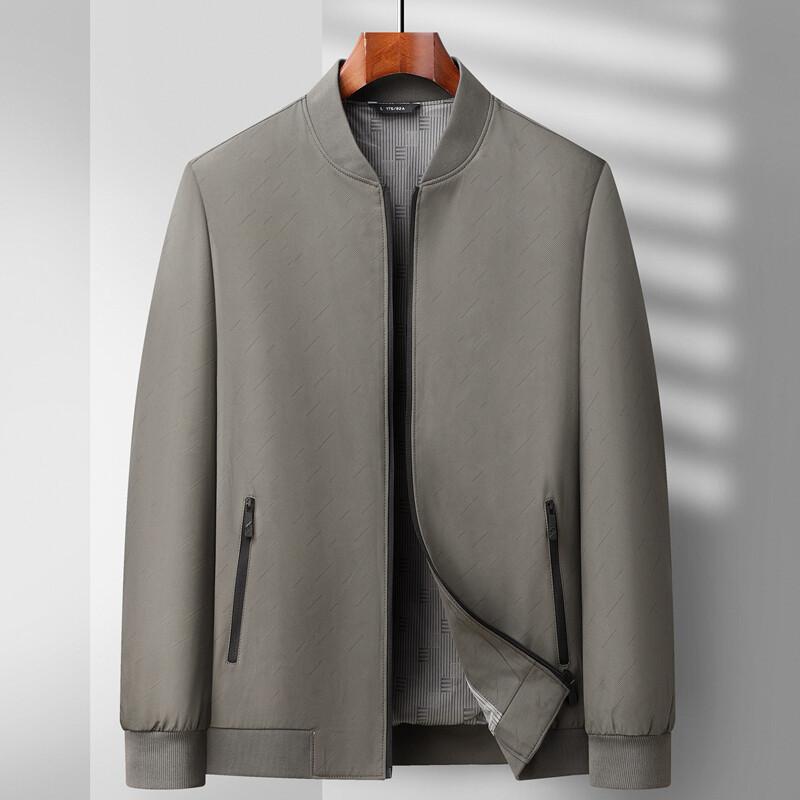 Men's Jacket Spring and Autumn New High-end Middle-aged Jacket Men's Baseball Collar Casual Versatile Top Men's