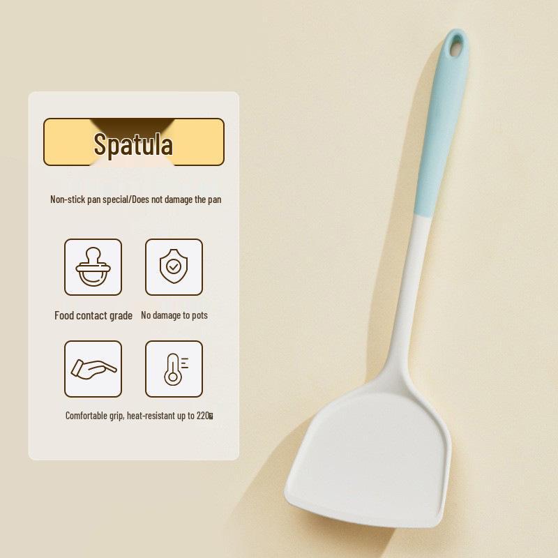 Yingsibo Silicone Non-stick Stir-fry Spatula Set - Heat-Resistant Kitchen Tools.