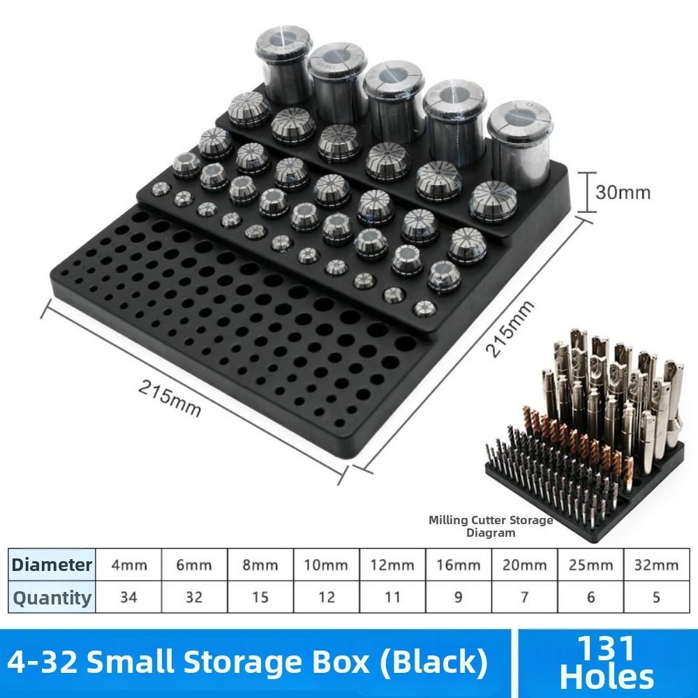 Multifunction Storage Box Large Capacity Milling Cutter Organizer For Workshop