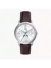 Neutra Moonphase Multifunction Men's Quartz Watch,White Dial, Dark Brown Strap,Business Style FS5905