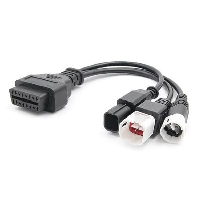 OBD2 OBDII Splitter Verlängerung 1 auf 3 Buchse 16-Pin Scanner Anschluss Diagnosekabel 3pin 4pin 6pin Verlängerung