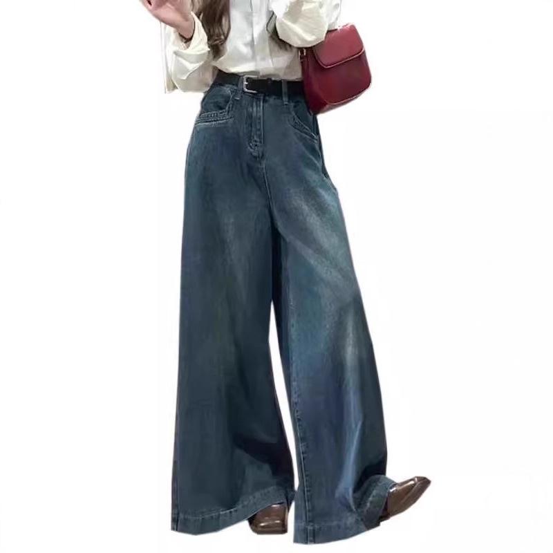 Women's Winter High-Waisted Wide-Leg Tummy-Covering Jeans