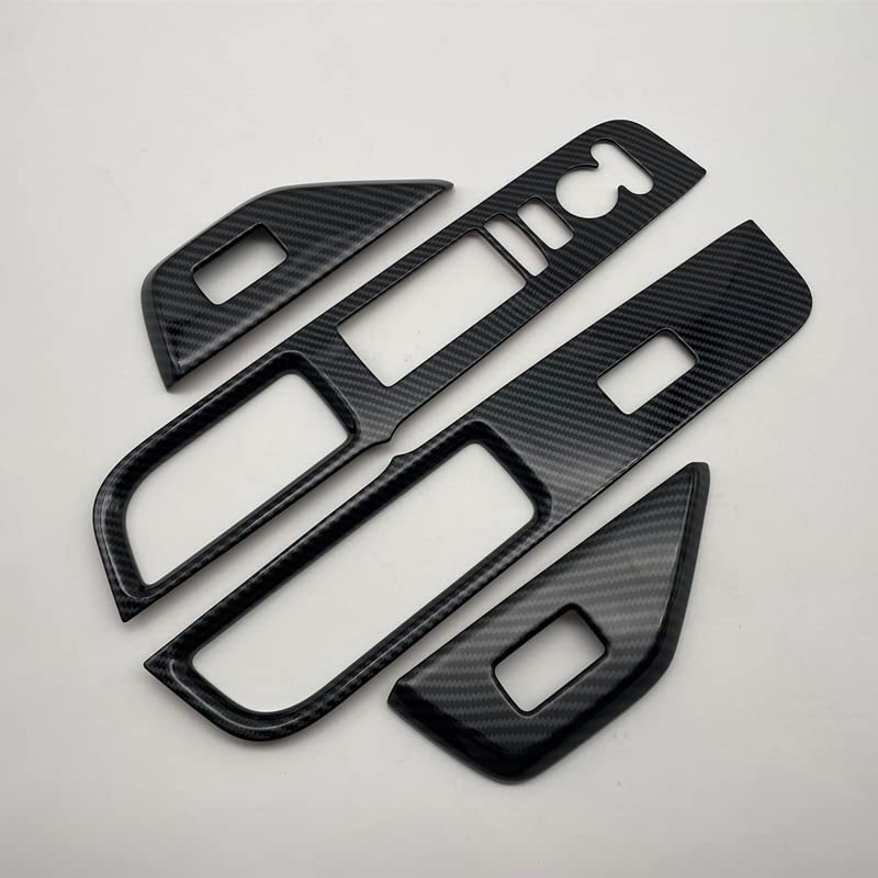 OKAYOHINN ABS Power Window Switch Covers for the New Step Wagon RP Series 2022 and Fiber 4-Piece (RP6, RP7, RP8) (May later) [Carbon Style] ST-BLK