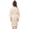 Hot Diamond Flower Girl Wedding Makeup Morning Robe Diamond Flower Girl Solid Color Long Cardigan Robe Can Be Worn Outside