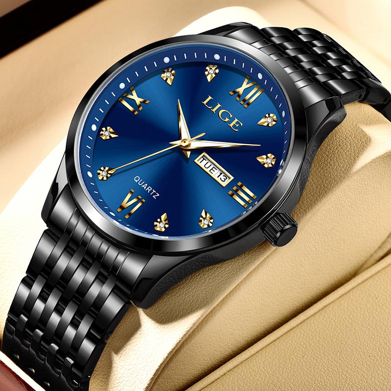 Fashion Retro Diamond Dial Casual Watches Round Stainless Steel Waterproof Luminous Clock Quartz Wristwatch for Women Gift