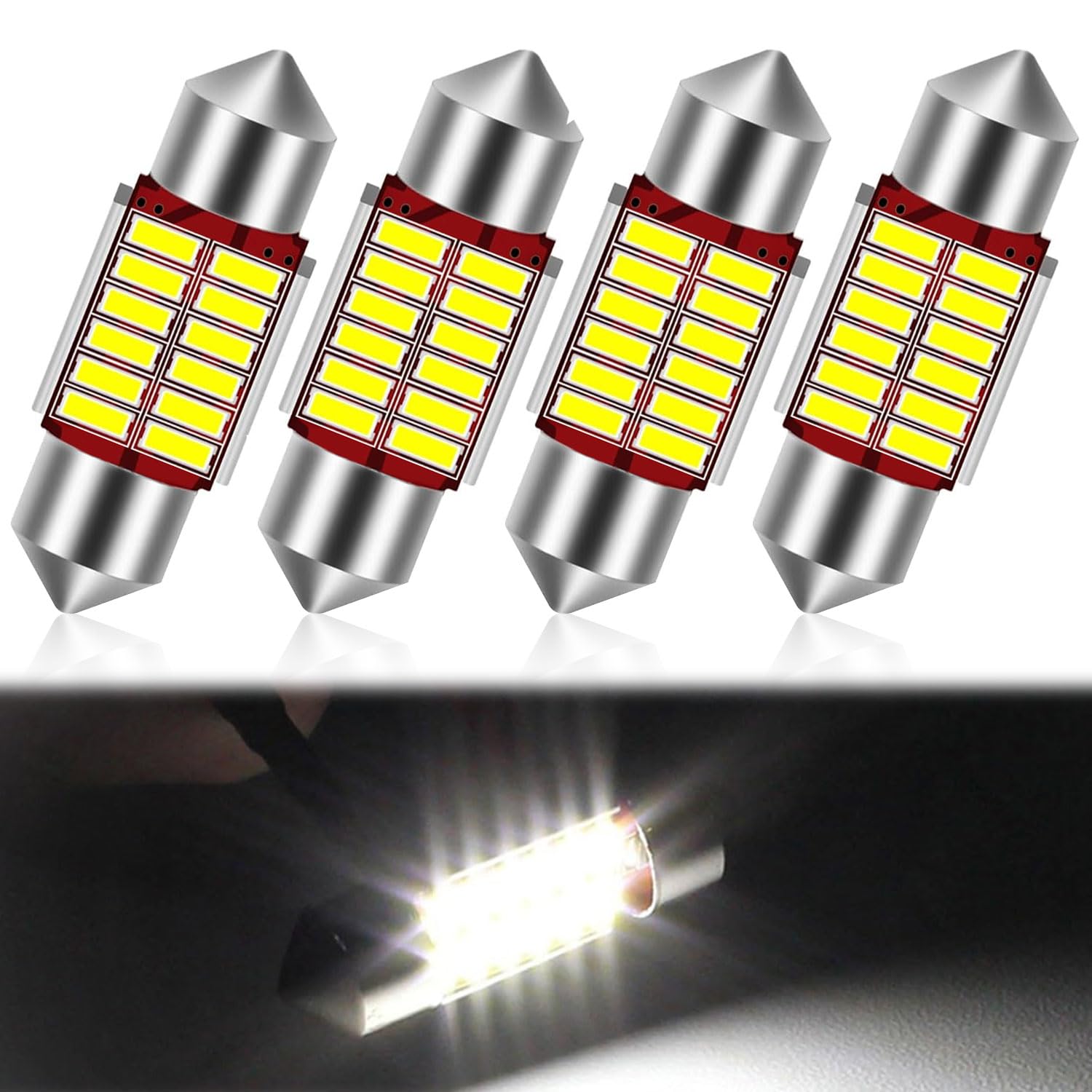 

Drawheart T10 1.2 inches (31 mm) LED Room Lamp, LED Car Light, 5W for