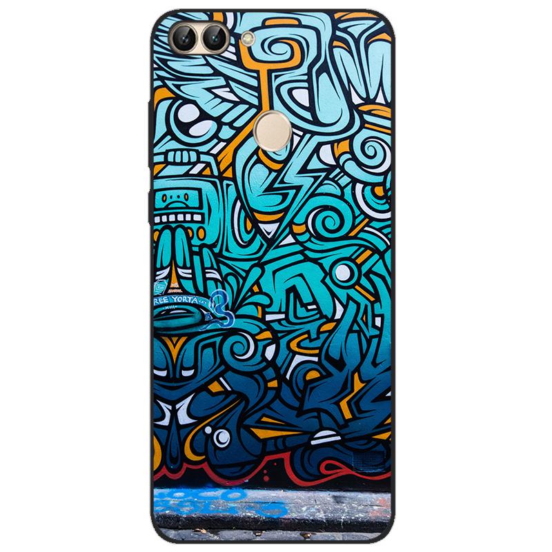 For Huawei P Smart 2018 FIG-LX1 PSmart Case For Huawei P Smart 5.65inch Case TPU Soft Silicone Cute Wolf Back Cover Phone Case