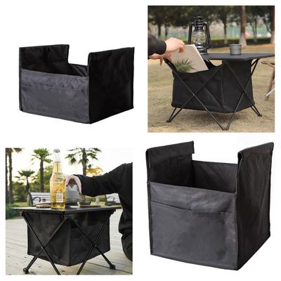 Foldable Table Under Storage Bag 600D Hiking Table Under Pouches Camping Table Outdoor Storage Basket for Grill Picnics