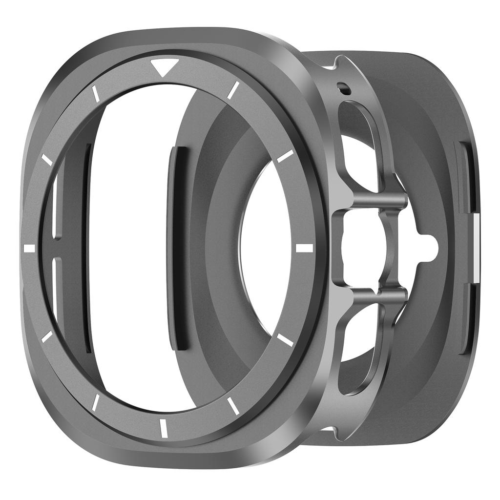 Hülle für Samsung Galaxy Watch Ultra 2025/7 47mm Metall+PC Bumper mit Skala für Galaxy Ultra 47mm Schutzschale Abdeckung