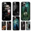 Witch Black Cat Phone Case For iPhone 17 Air 16 15 14 11 12 13 Pro MAX Plus Coque Cover Shell