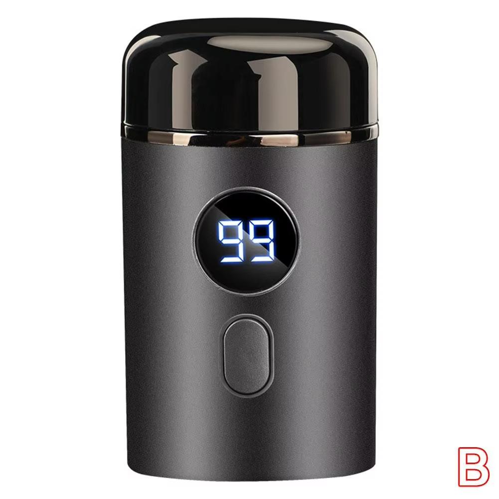 Men's Electric Mini Shaver, Dry and Wet Dual-use Shaver, LED Digital Display Rechargeable Car Shaver, Home Travel Shaver