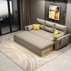 Modern Minimalist Expandable Fabric Upholstered Leisure Sofa Bed Armchair Office Living Room Bedroom Sofa Bed
