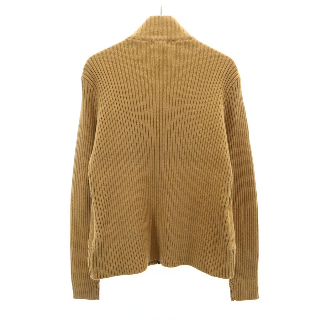 Eddie Bauer suede switching Knit jacket M Camel Outdoors Women Used