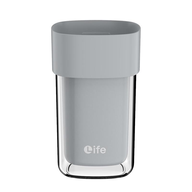 Dual-Layer Travel Toothbrush and Mouthwash Cup Set