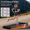 ROBORE X5 Walking Pad with 16% Incline, Triple Shock Absorption, Quiet 2.5HP Brushless Motor, 10km/h Speed