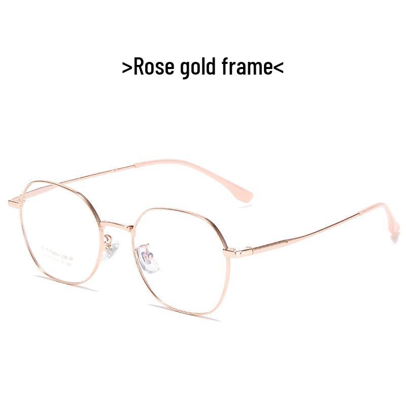 2021 Unisex Retro Japanese Style Black Titanium Polygonal Glasses 2316