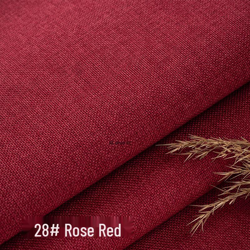 Coarse Plain Linen Fabric: Soft Upholstery, Car Seat, Chair Cushion, Tablecloth, Imitation Linen Cover