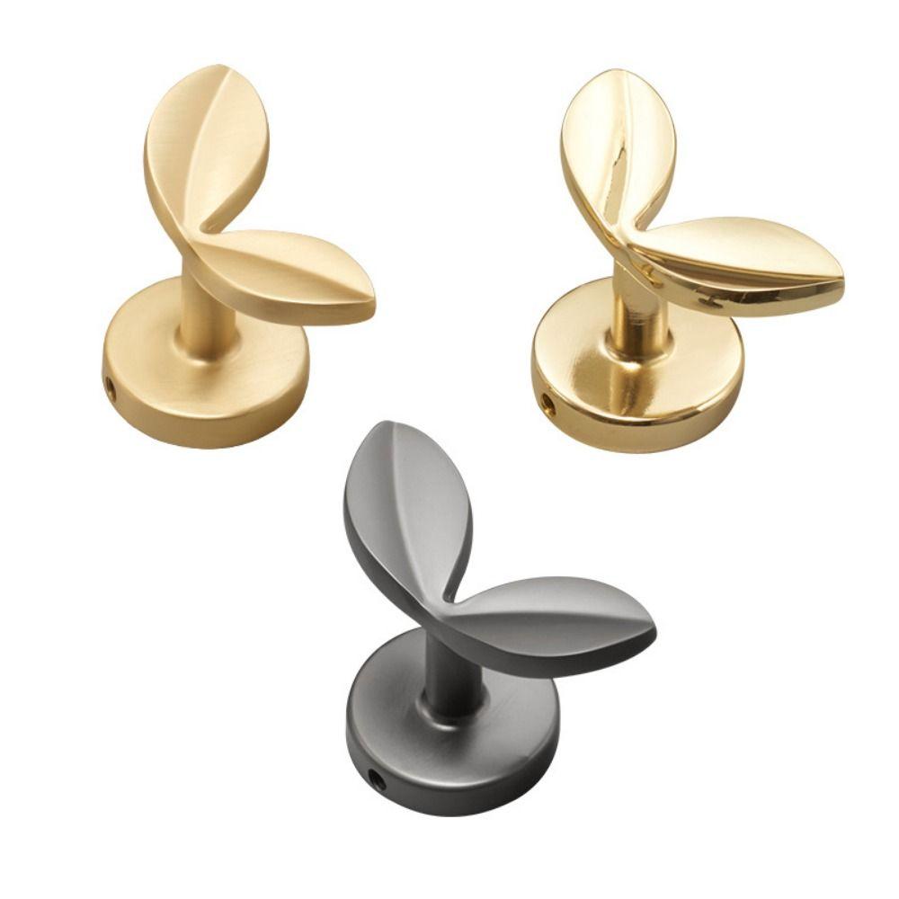 Easy Install Leaf Clothes Hook Elegant Hanging Storage Rack Creative Door Clothes Hook  Porch