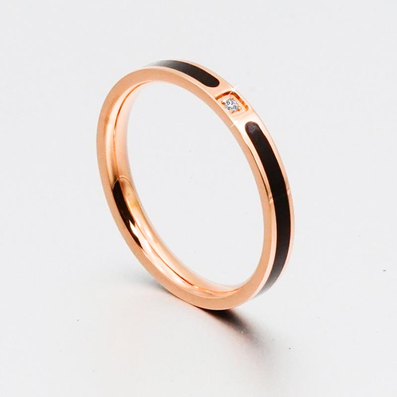 

Кольца для пар из нержавеющей стали и титана с инкрустированными бриллиантами для мужчин и женщин US Size 8