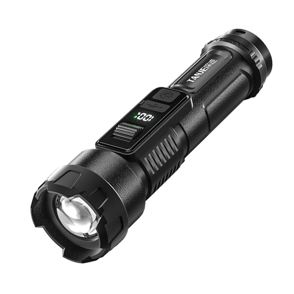 High Strong Power LED Flashlight Tactical Torch USB Rechargeable Zoom Emergency Lights For Outdoor Fishing Work Lamp